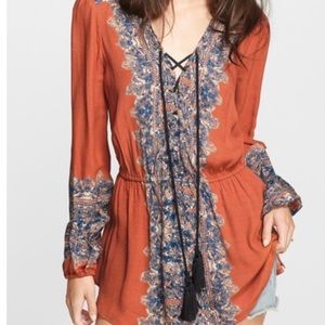 NWT Free People Wildest Moment Print Tunic
